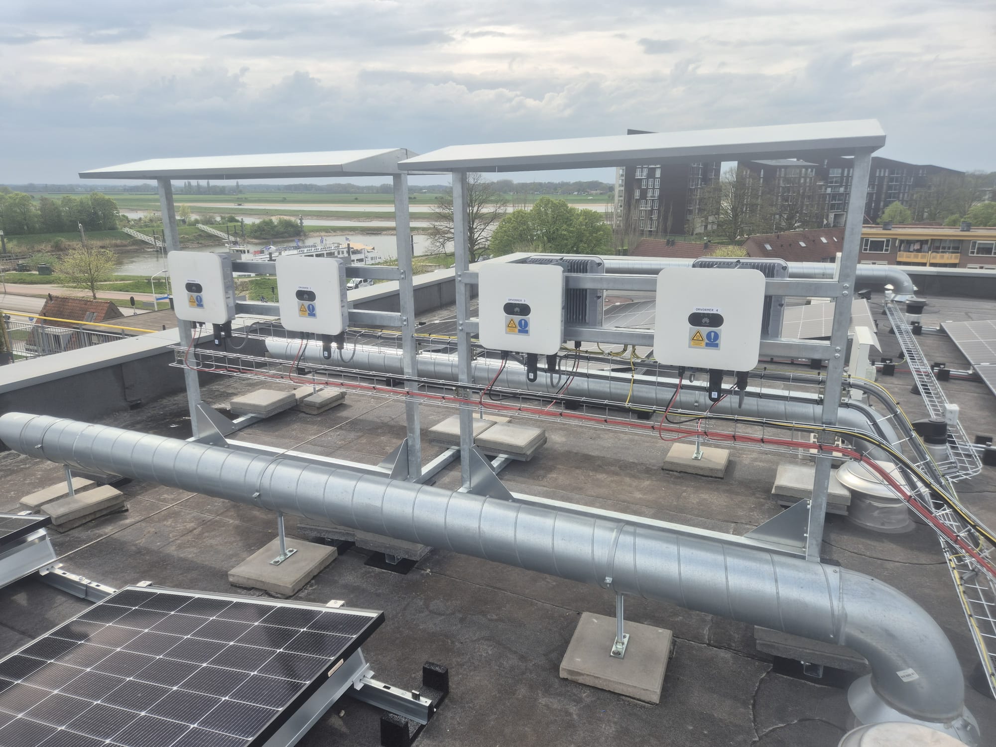 PV shelter breed voor KTL