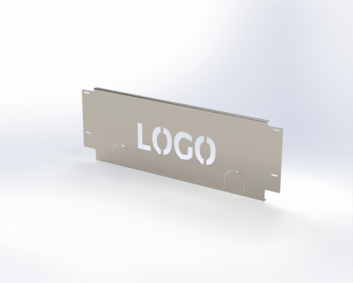 ROEF-195-A - LOGO plaat onderconstructie (G-MAX) Stuur je logo in DXF, DWG of STEP op via de mail